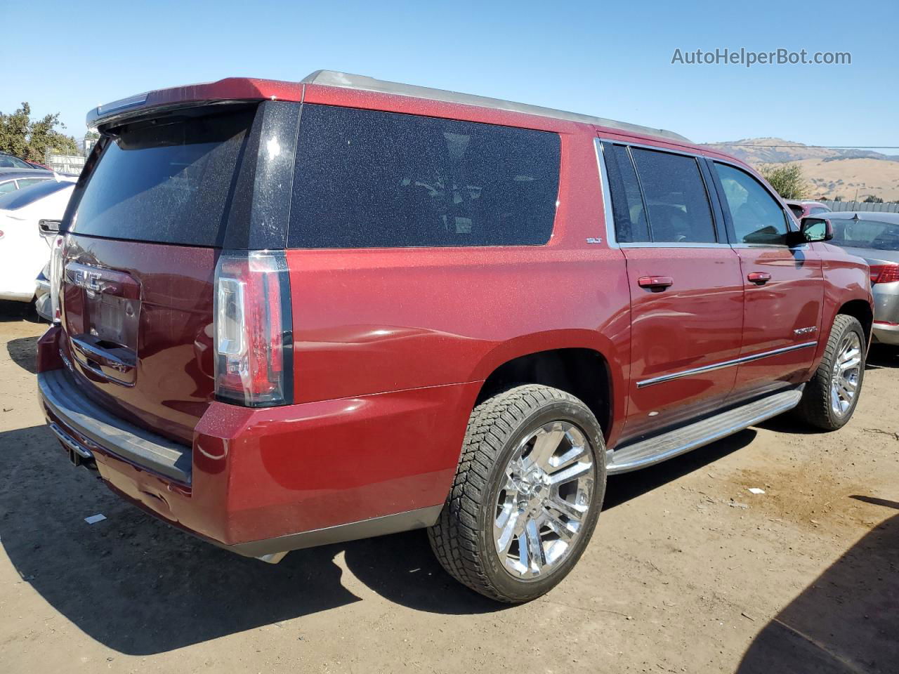 2017 Gmc Yukon Xl K1500 Slt Burgundy vin: 1GKS2GKC5HR402501