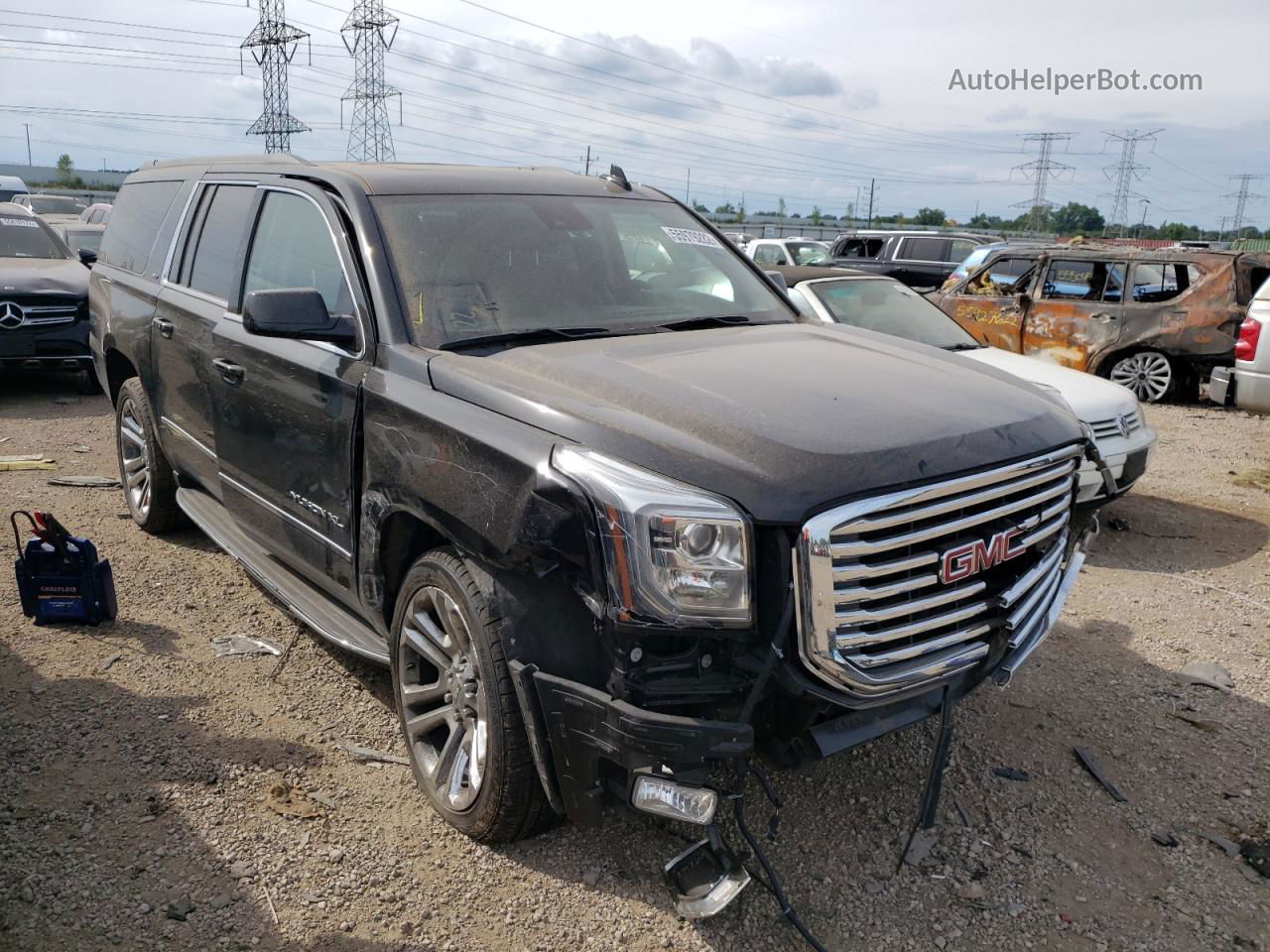 2020 Gmc Yukon Xl K1500 Slt Black vin: 1GKS2GKC5LR141380