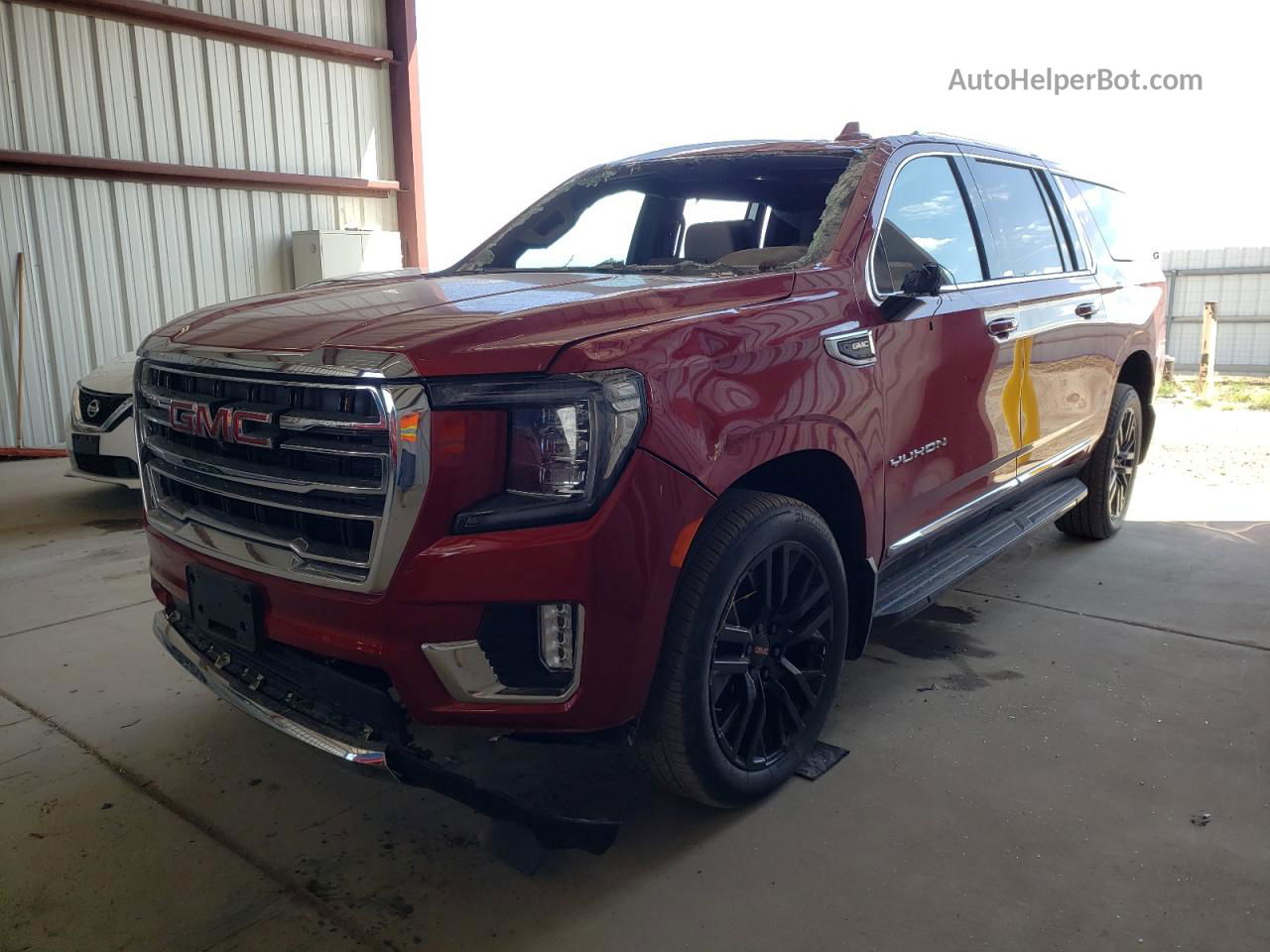 2021 Gmc Yukon Xl K1500 Slt Maroon vin: 1GKS2GKD0MR444853