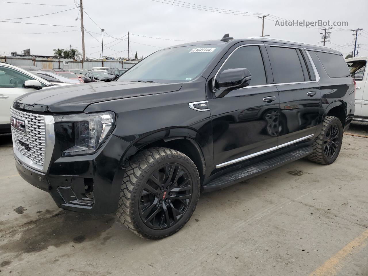 2021 Gmc Yukon Xl K1500 Slt Black vin: 1GKS2GKD0MR451561