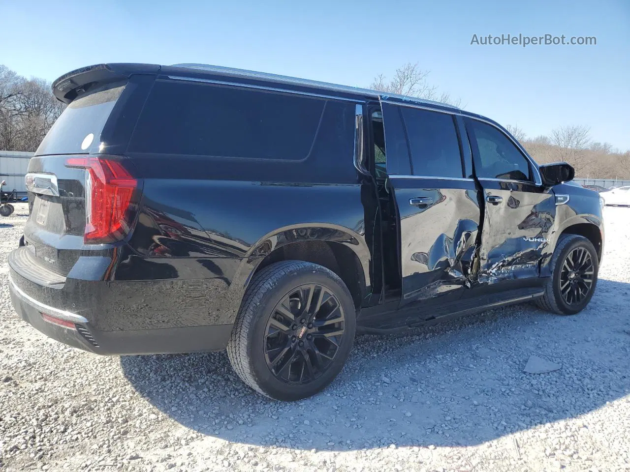 2021 Gmc Yukon Xl K1500 Slt Black vin: 1GKS2GKD1MR444733