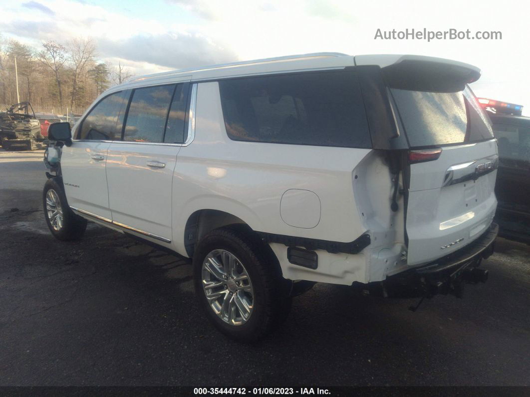 2021 Gmc Yukon Xl 4wd Slt White vin: 1GKS2GKD3MR131022