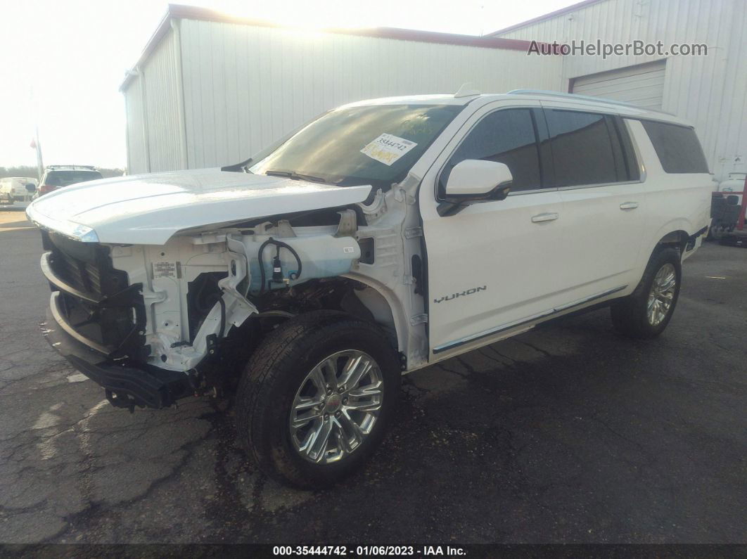 2021 Gmc Yukon Xl 4wd Slt White vin: 1GKS2GKD3MR131022