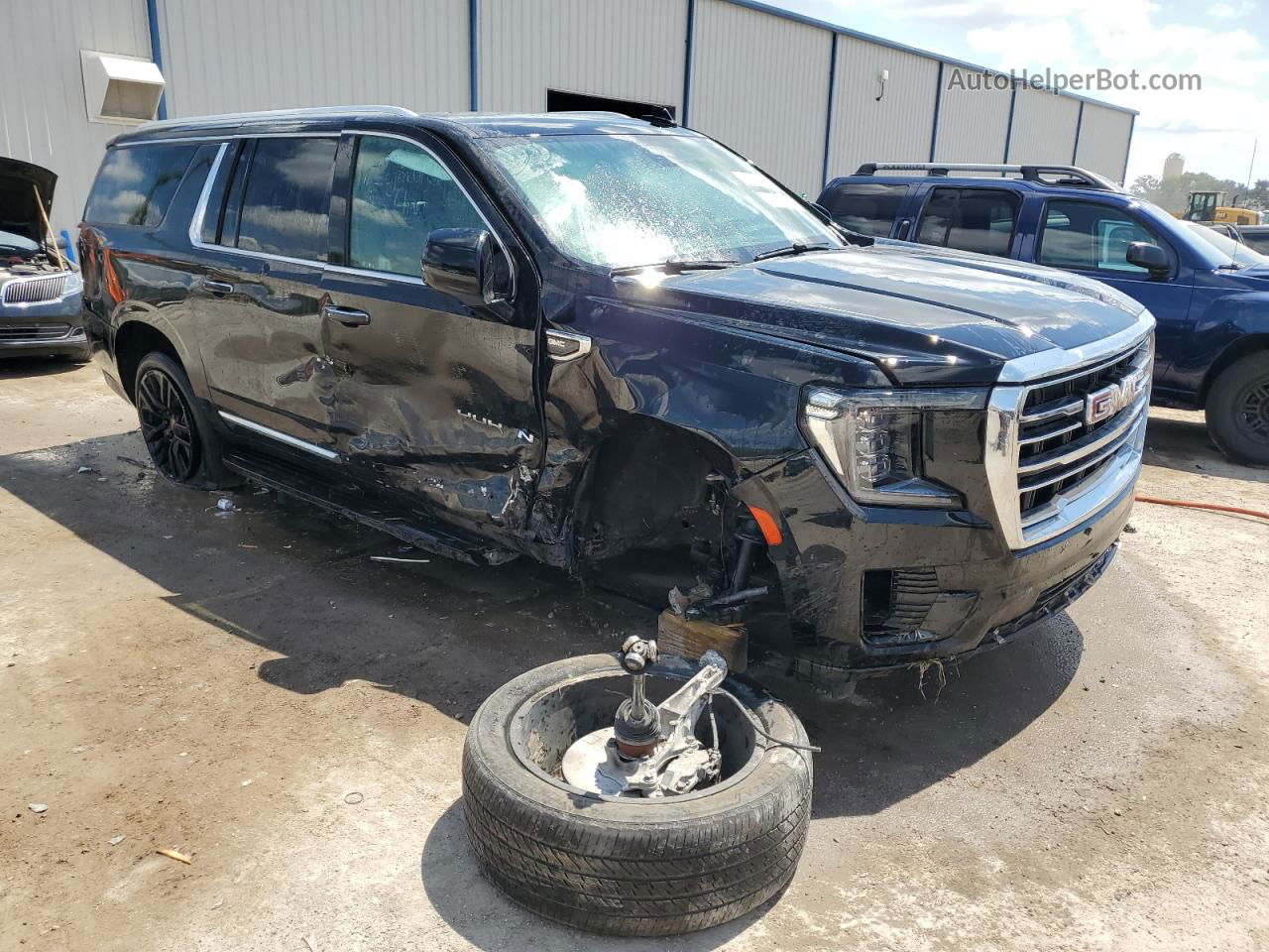 2021 Gmc Yukon Xl K1500 Slt Black vin: 1GKS2GKD3MR426945