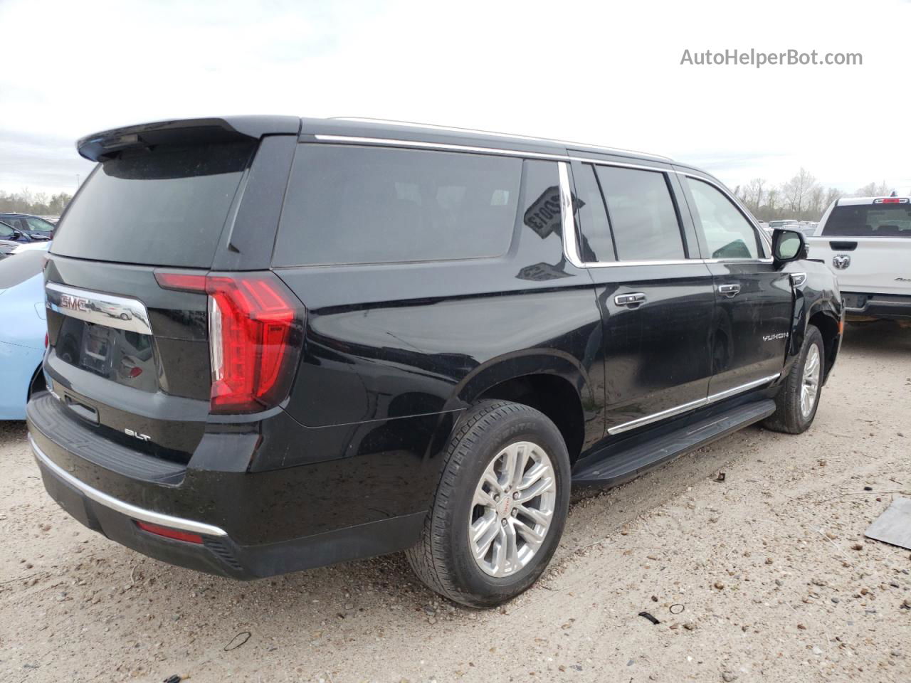 2021 Gmc Yukon Xl K1500 Slt Black vin: 1GKS2GKD6MR276426