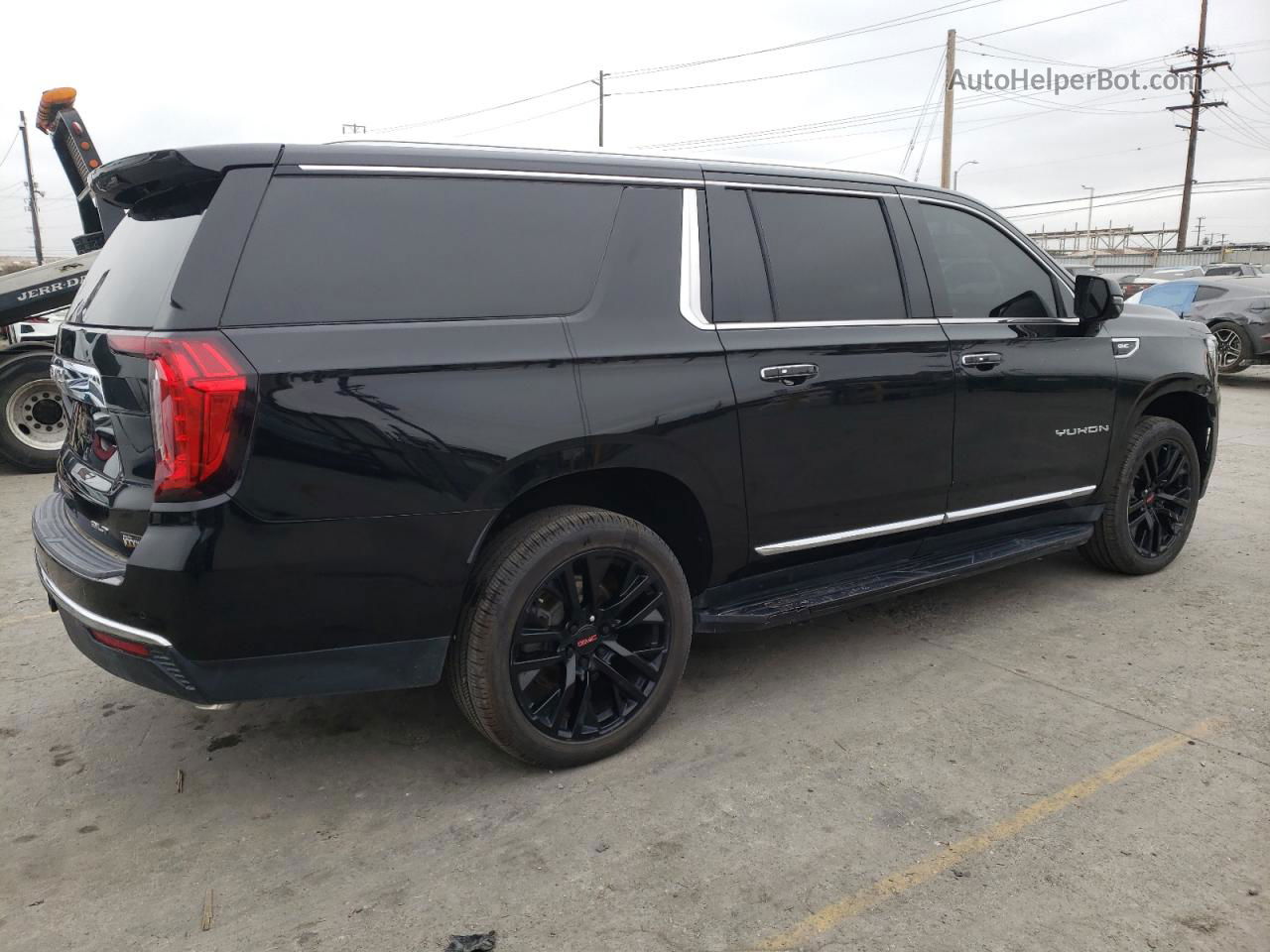 2021 Gmc Yukon Xl K1500 Slt Black vin: 1GKS2GKD8MR153193