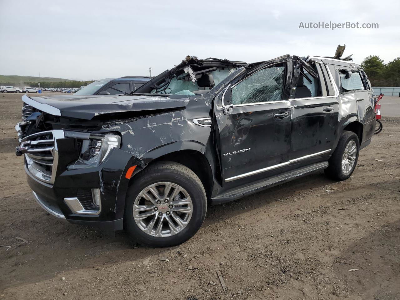 2021 Gmc Yukon Xl K1500 Slt Black vin: 1GKS2GKD8MR436368