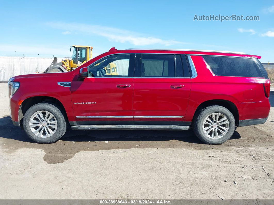 2021 Gmc Yukon Xl 4wd Slt Burgundy vin: 1GKS2GKD9MR145183