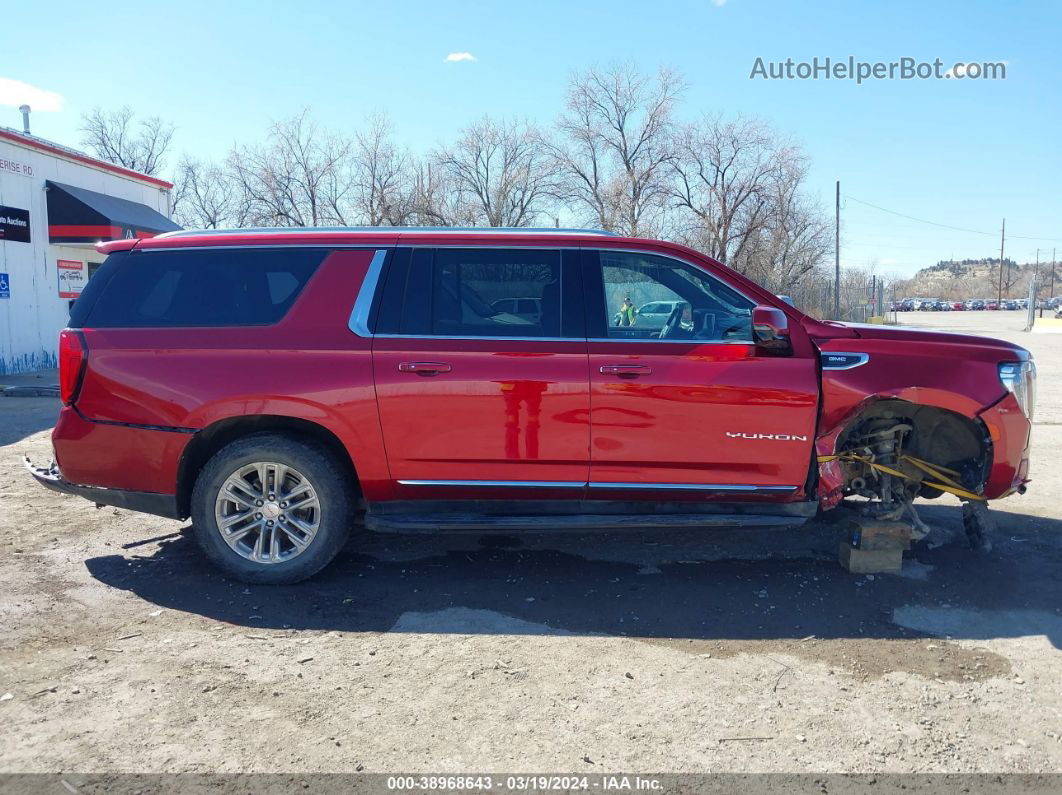 2021 Gmc Yukon Xl 4wd Slt Burgundy vin: 1GKS2GKD9MR145183