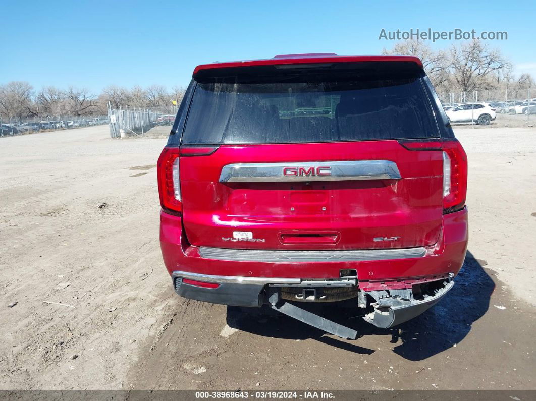 2021 Gmc Yukon Xl 4wd Slt Burgundy vin: 1GKS2GKD9MR145183