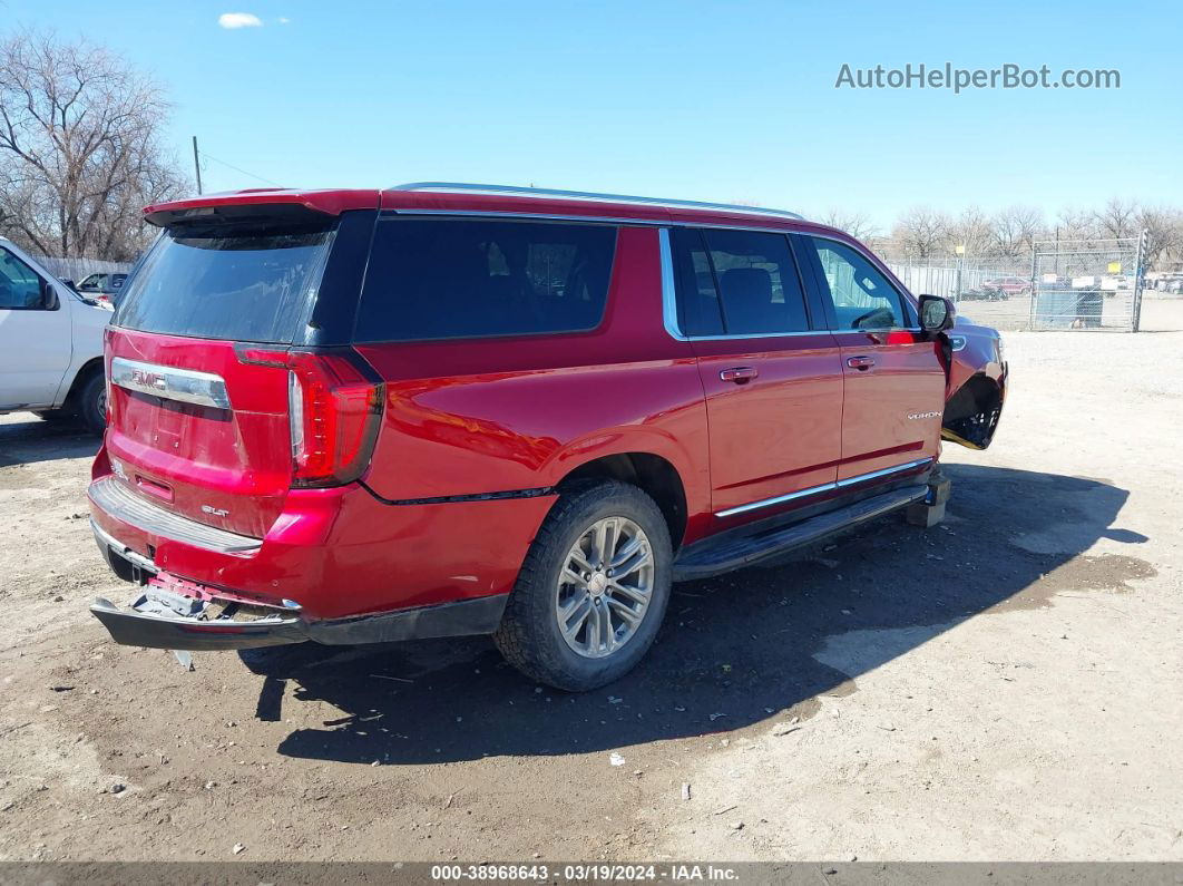 2021 Gmc Yukon Xl 4wd Slt Burgundy vin: 1GKS2GKD9MR145183