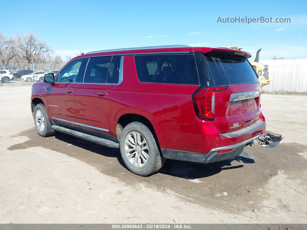 2021 Gmc Yukon Xl 4wd Slt Burgundy vin: 1GKS2GKD9MR145183