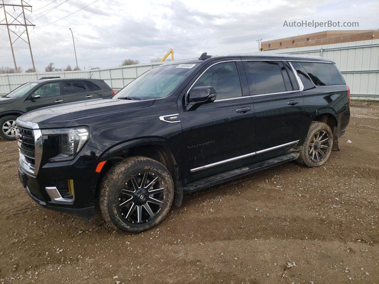 2021 Gmc Yukon Xl K1500 Slt Black vin: 1GKS2GKDXMR434783