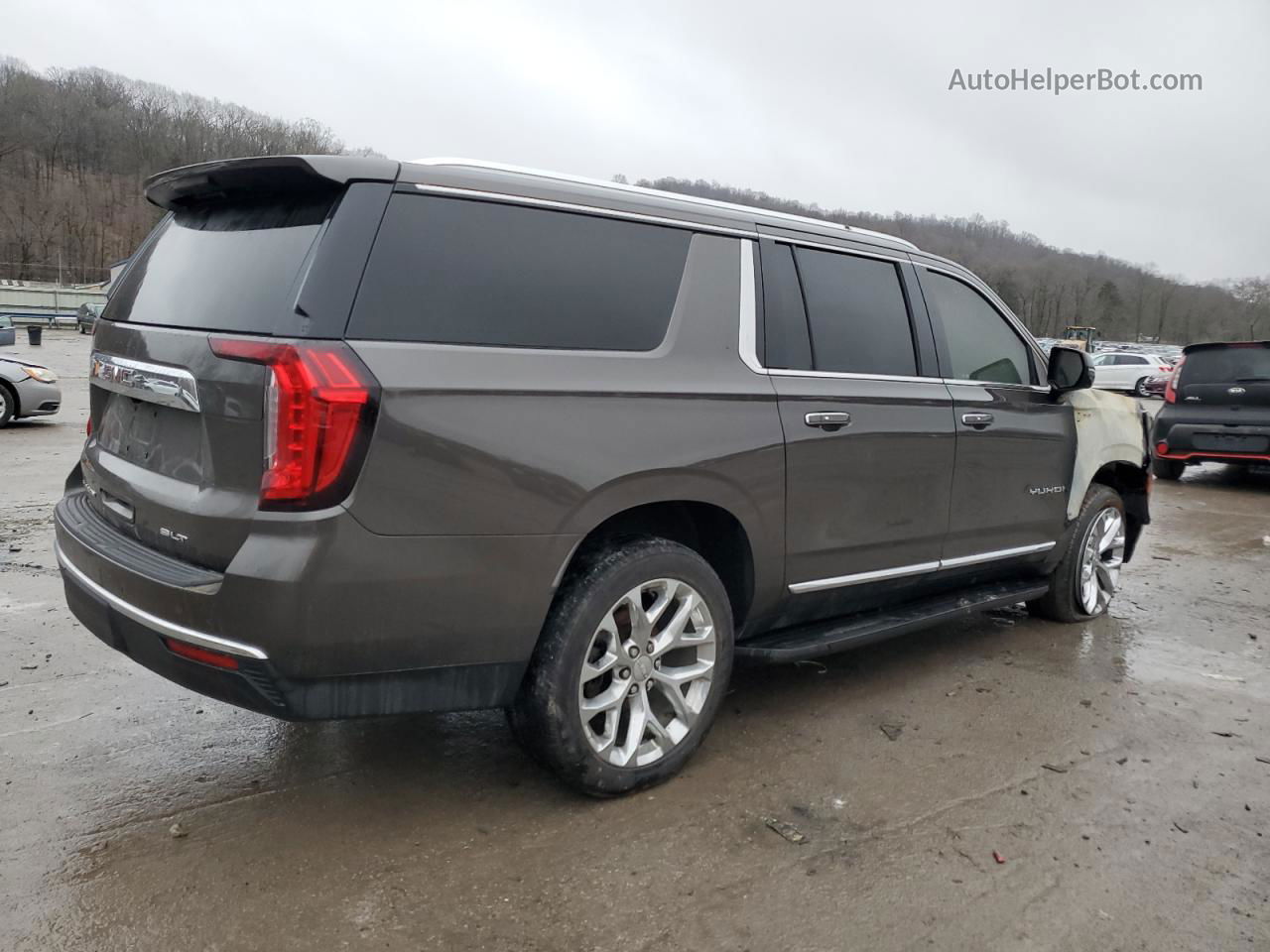 2021 Gmc Yukon Xl K1500 Slt Gray vin: 1GKS2GKT9MR456295