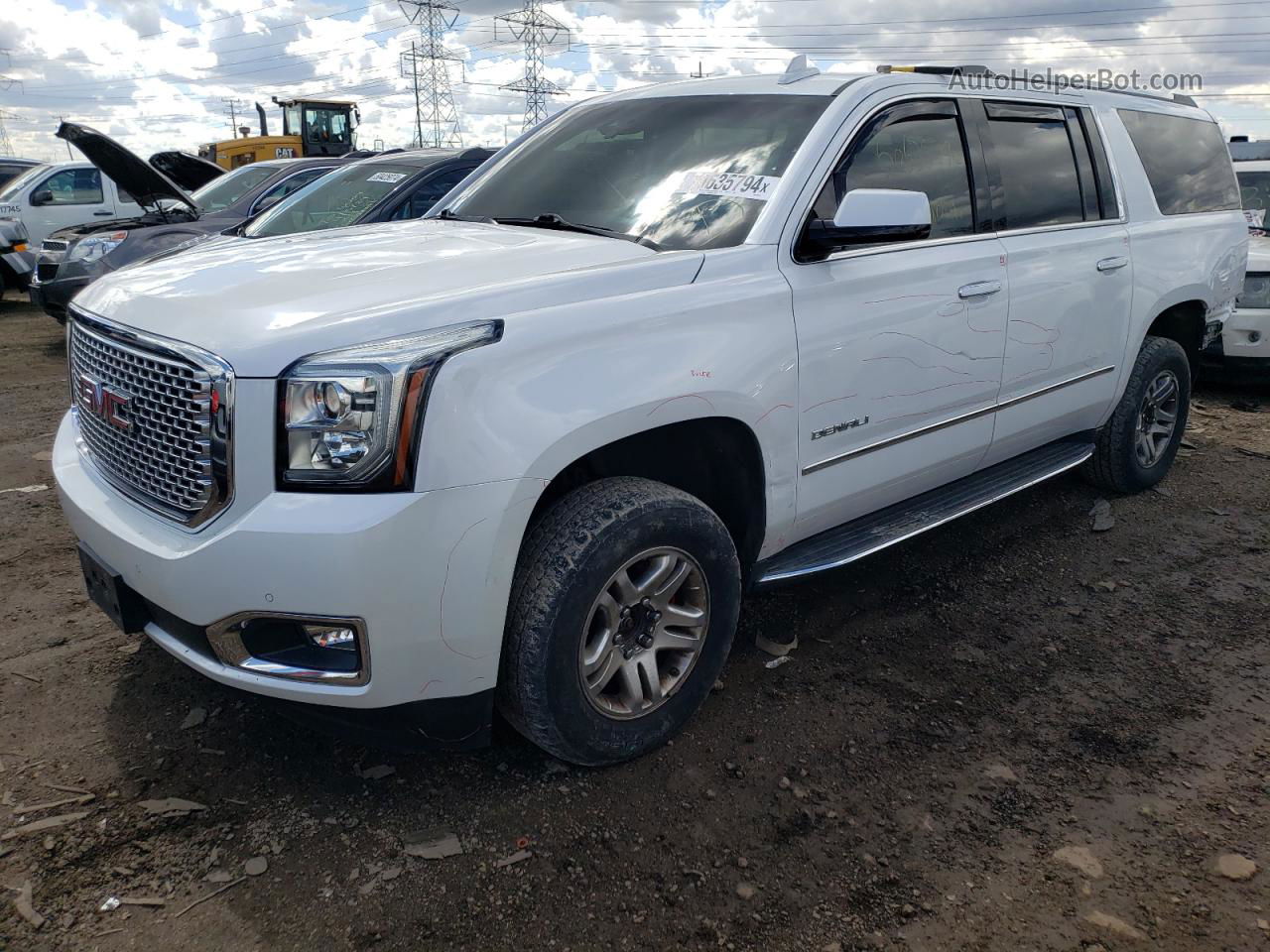 2017 Gmc Yukon Xl Denali White vin: 1GKS2HKJ2HR213521