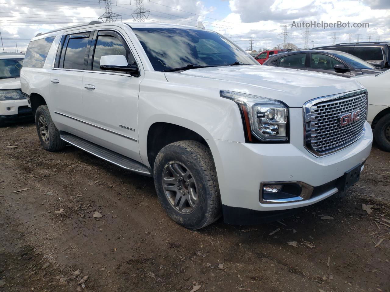 2017 Gmc Yukon Xl Denali Белый vin: 1GKS2HKJ2HR213521