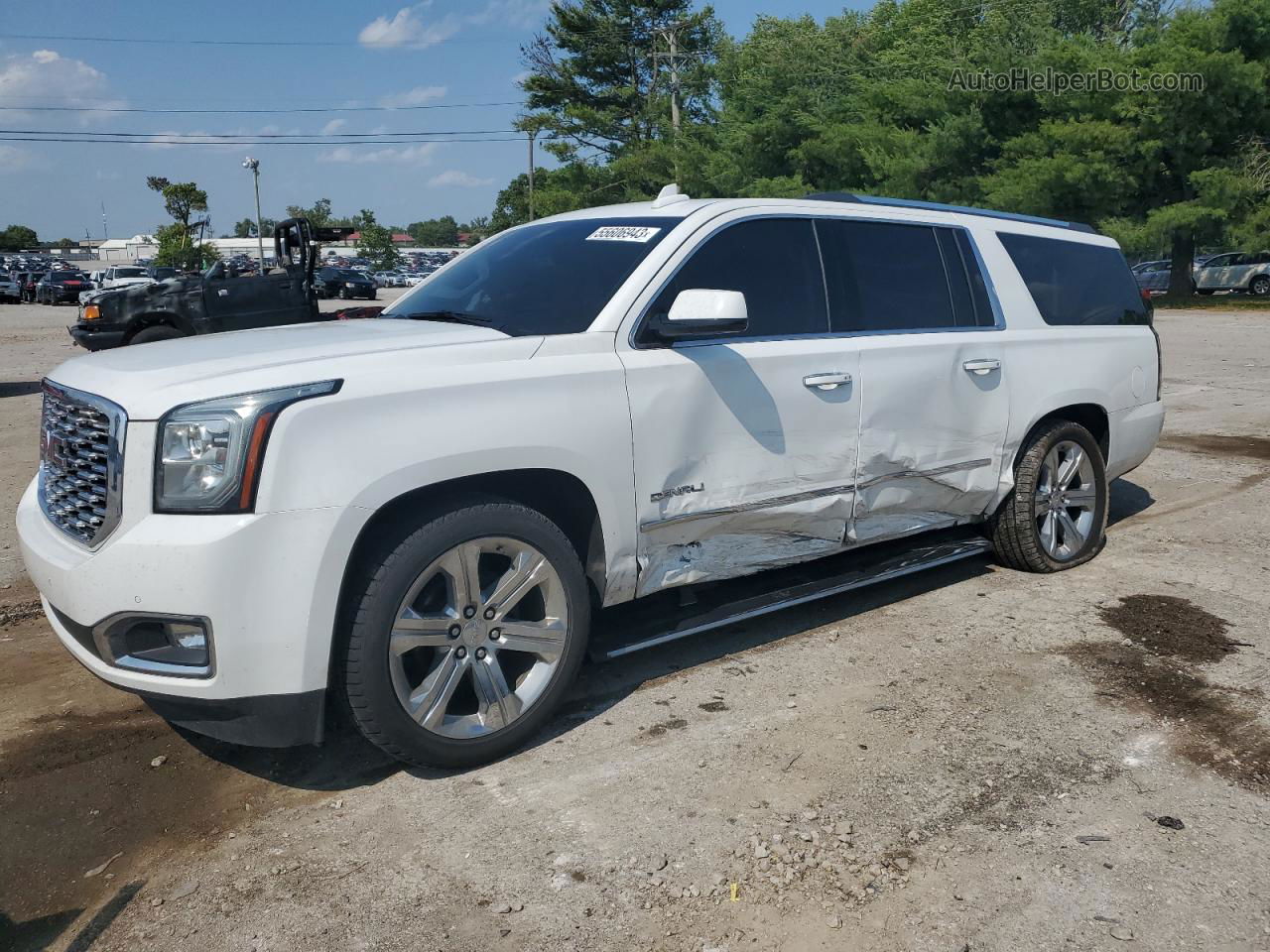 2020 Gmc Yukon Xl Denali White vin: 1GKS2HKJ3LR130723