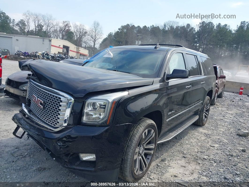 2017 Gmc Yukon Xl Denali Черный vin: 1GKS2HKJ4HR330159