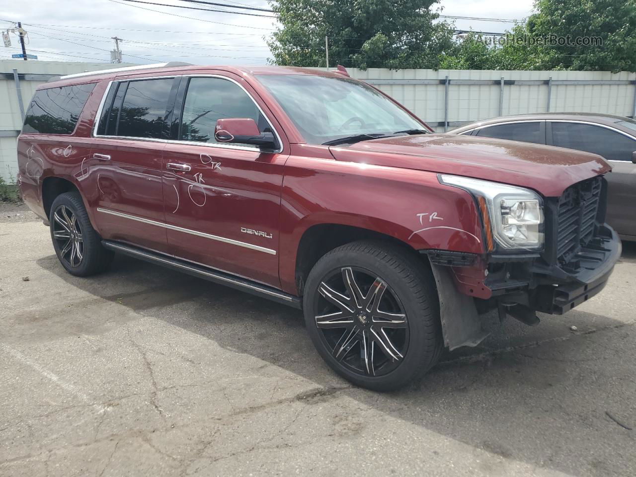 2017 Gmc Yukon Xl Denali Maroon vin: 1GKS2HKJ5HR381265