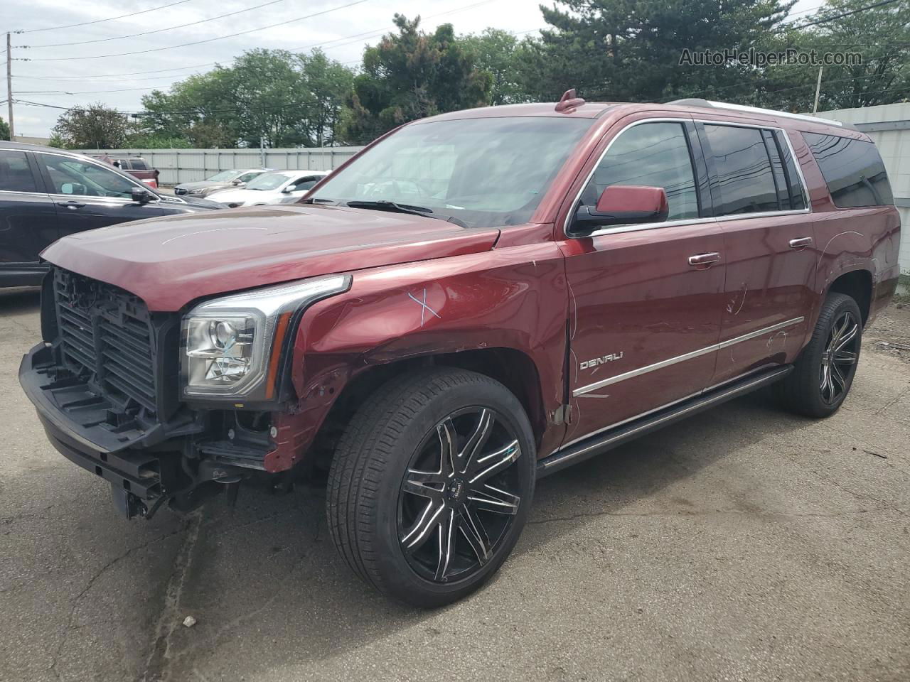 2017 Gmc Yukon Xl Denali Maroon vin: 1GKS2HKJ5HR381265