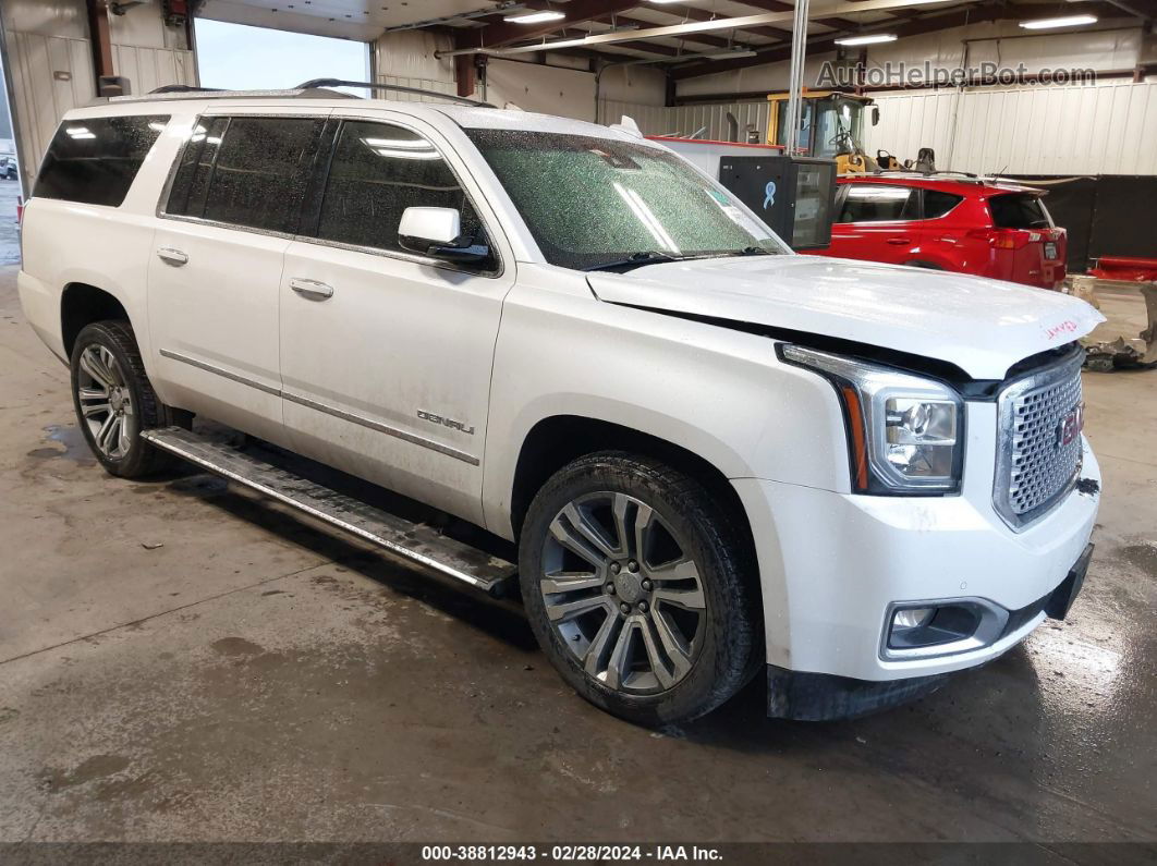 2017 Gmc Yukon Xl Denali White vin: 1GKS2HKJ6HR199350