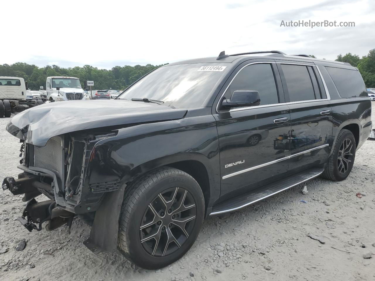 2017 Gmc Yukon Xl Denali Black vin: 1GKS2HKJ6HR363129