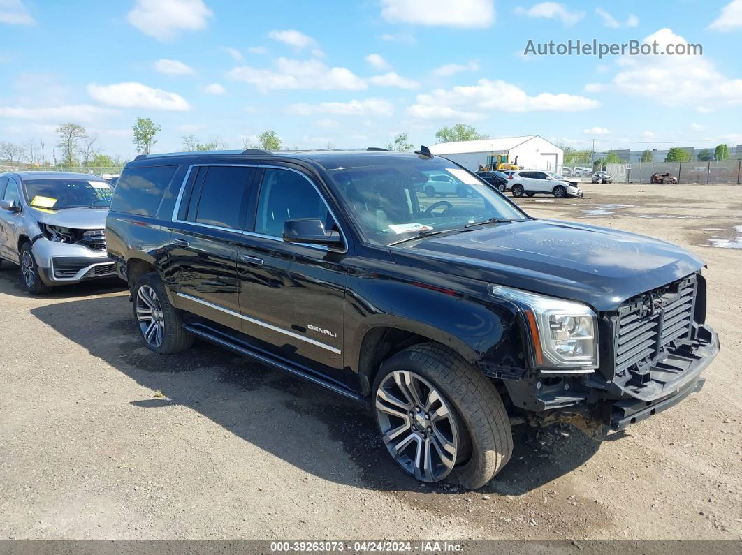 2020 Gmc Yukon Xl 4wd Denali Black vin: 1GKS2HKJ6LR105654