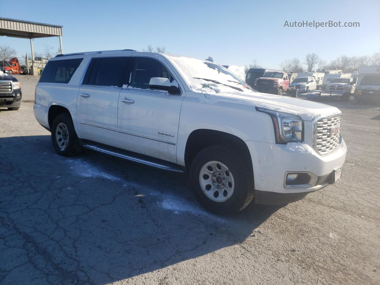 2020 Gmc Yukon Xl Denali White vin: 1GKS2HKJ6LR198594