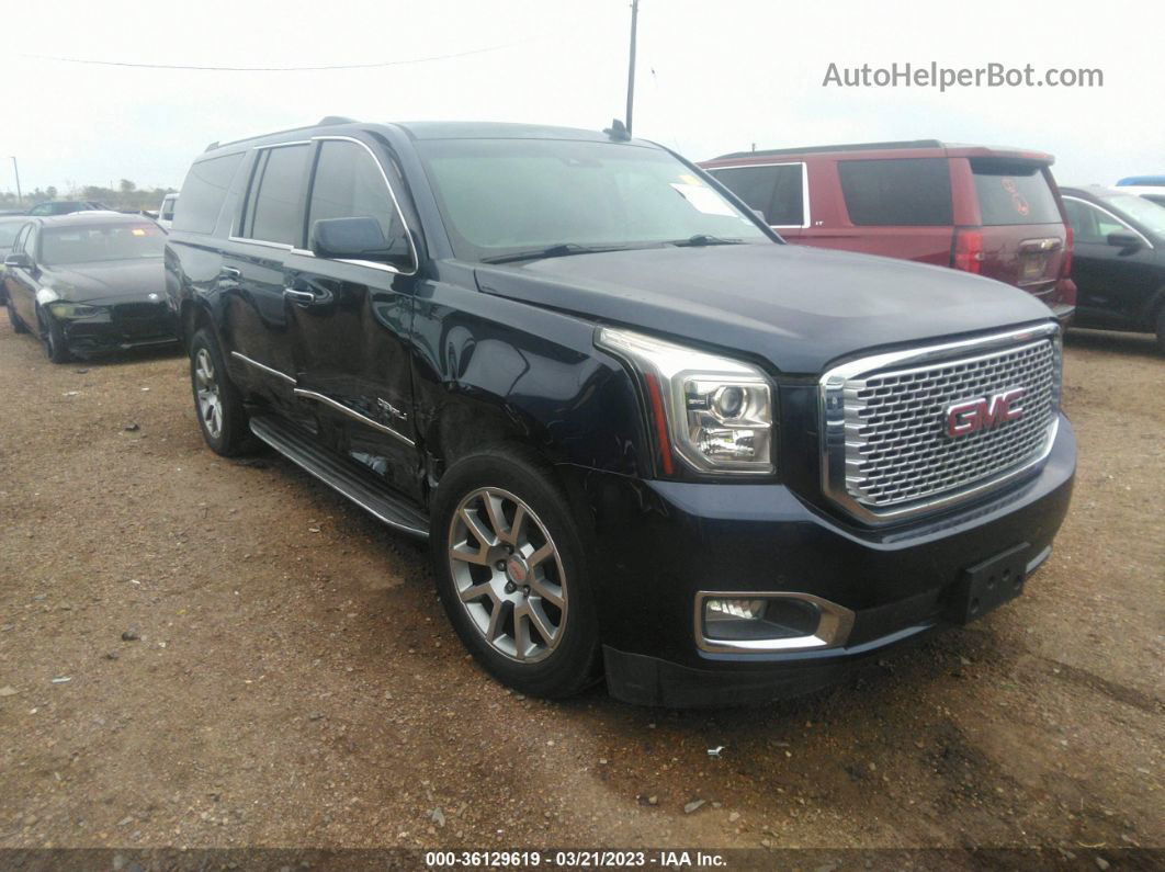 2017 Gmc Yukon Xl Denali Синий vin: 1GKS2HKJ7HR369201