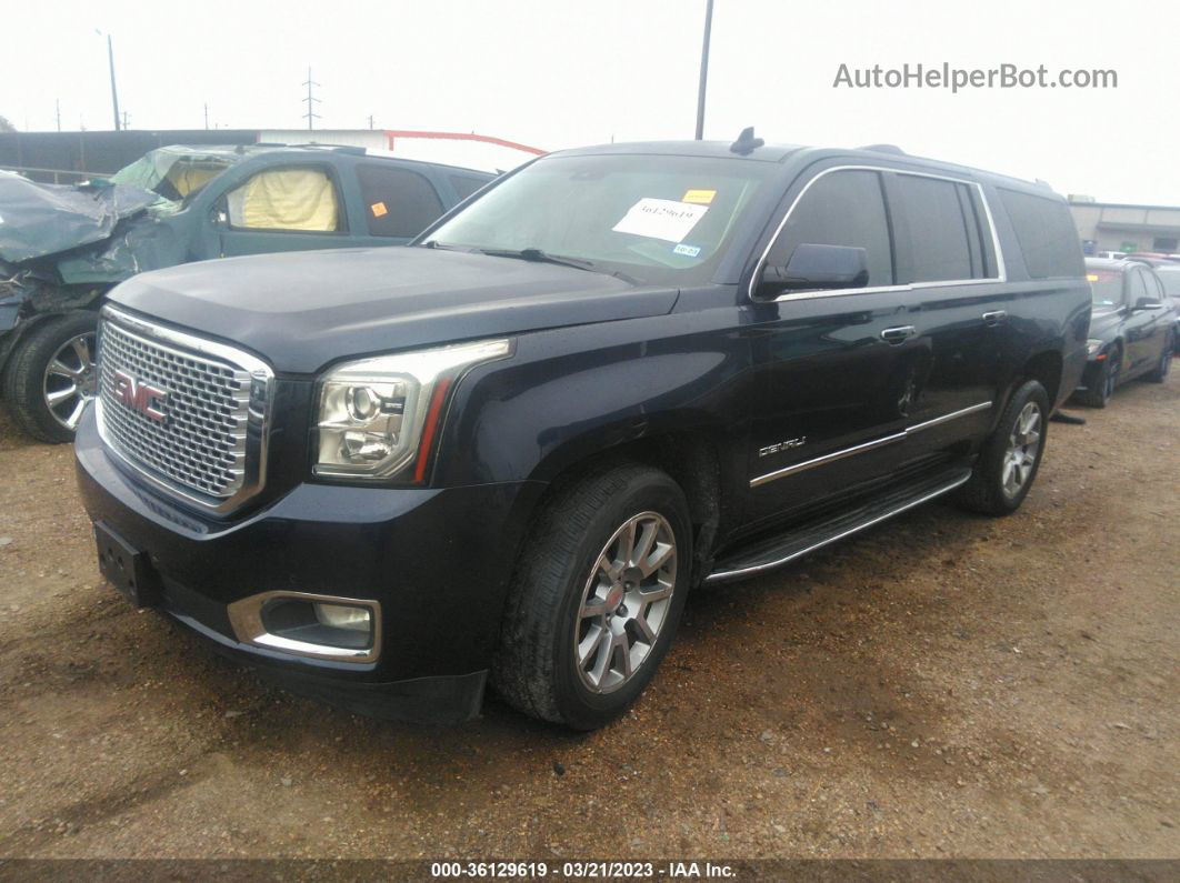 2017 Gmc Yukon Xl Denali Синий vin: 1GKS2HKJ7HR369201