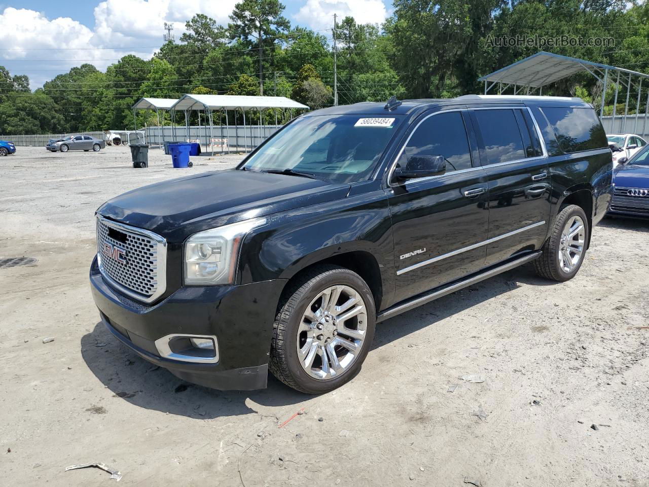 2017 Gmc Yukon Xl Denali Black vin: 1GKS2HKJ8HR224636