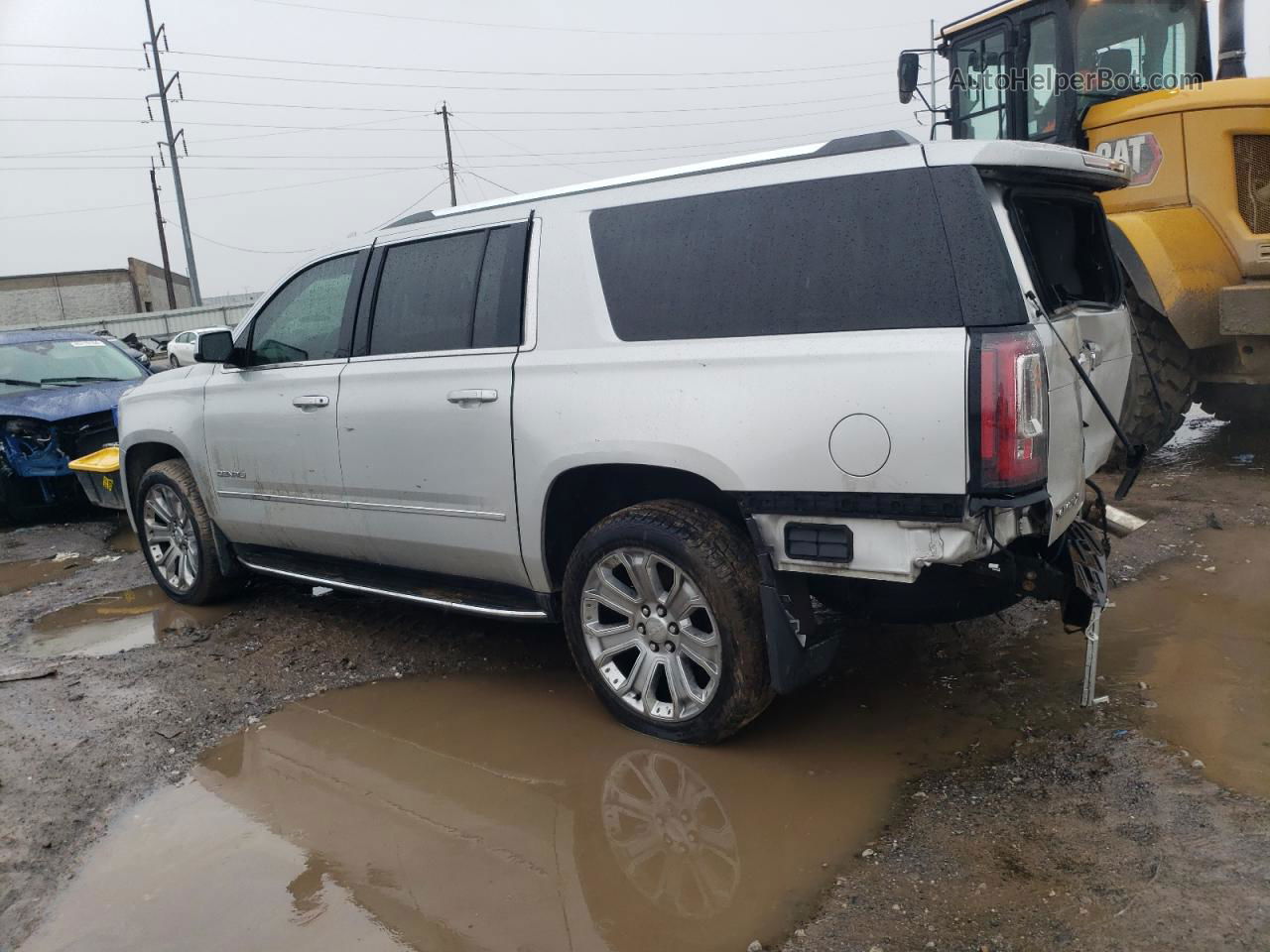 2017 Gmc Yukon Xl Denali Silver vin: 1GKS2HKJ9HR301336