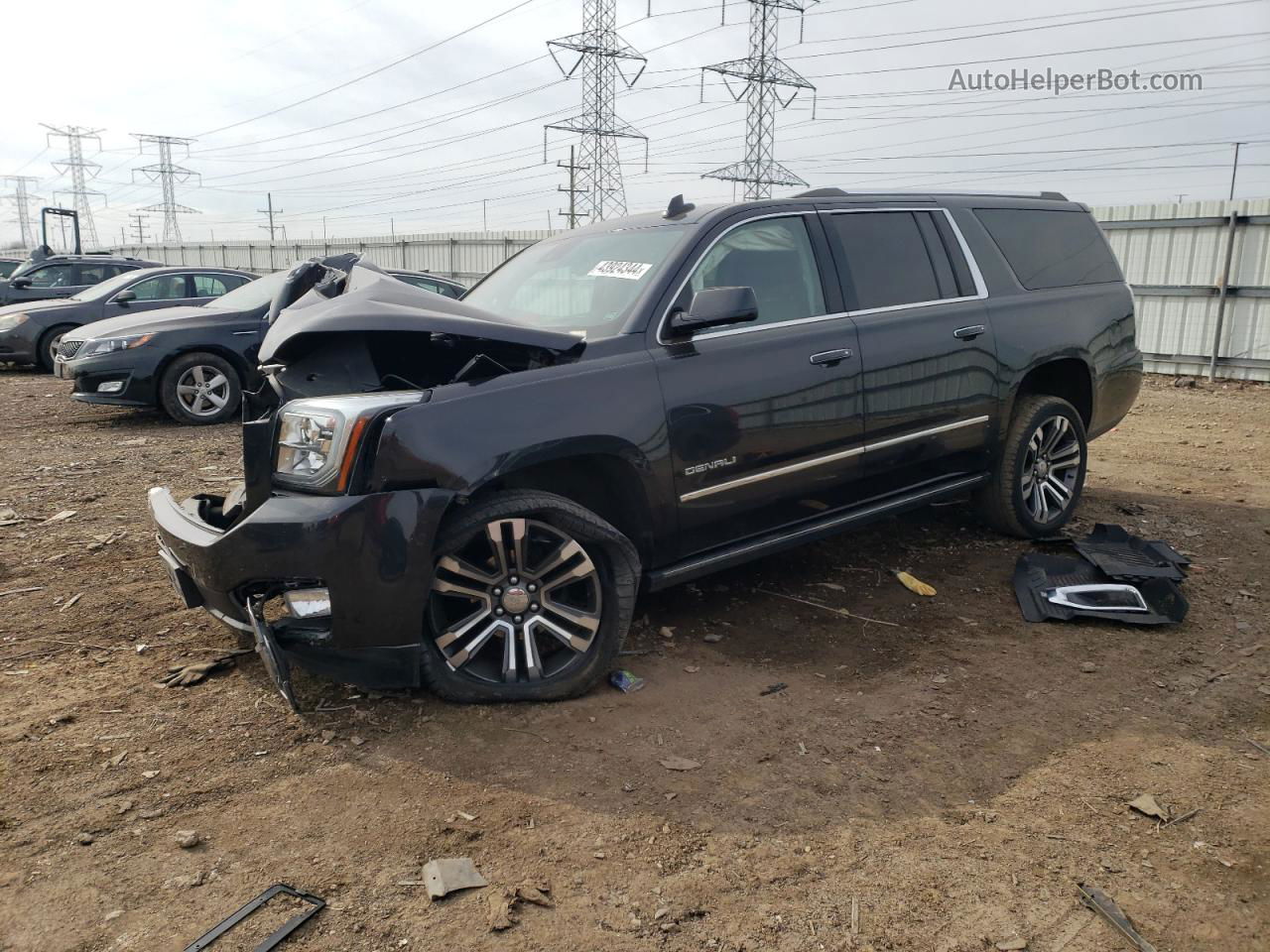 2020 Gmc Yukon Xl Denali Черный vin: 1GKS2HKJXLR205577