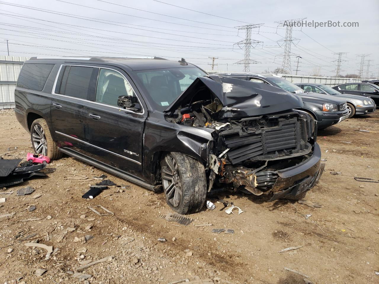 2020 Gmc Yukon Xl Denali Black vin: 1GKS2HKJXLR205577