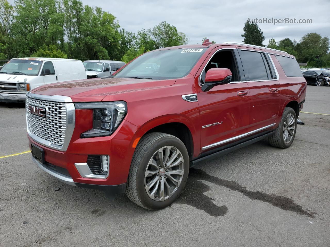 2021 Gmc Yukon Xl Denali Red vin: 1GKS2JKL1MR289752