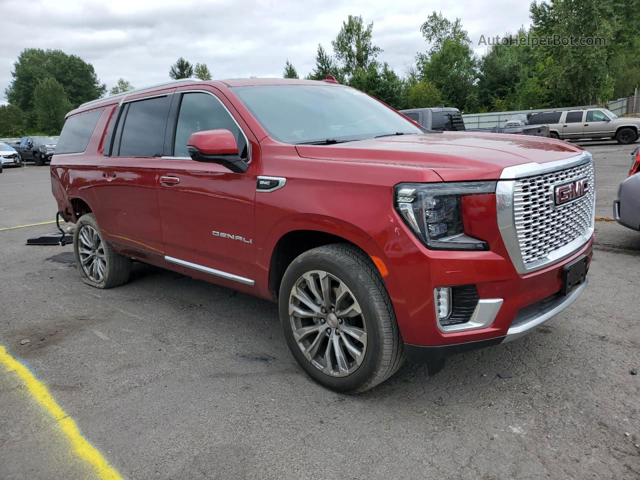 2021 Gmc Yukon Xl Denali Red vin: 1GKS2JKL1MR289752