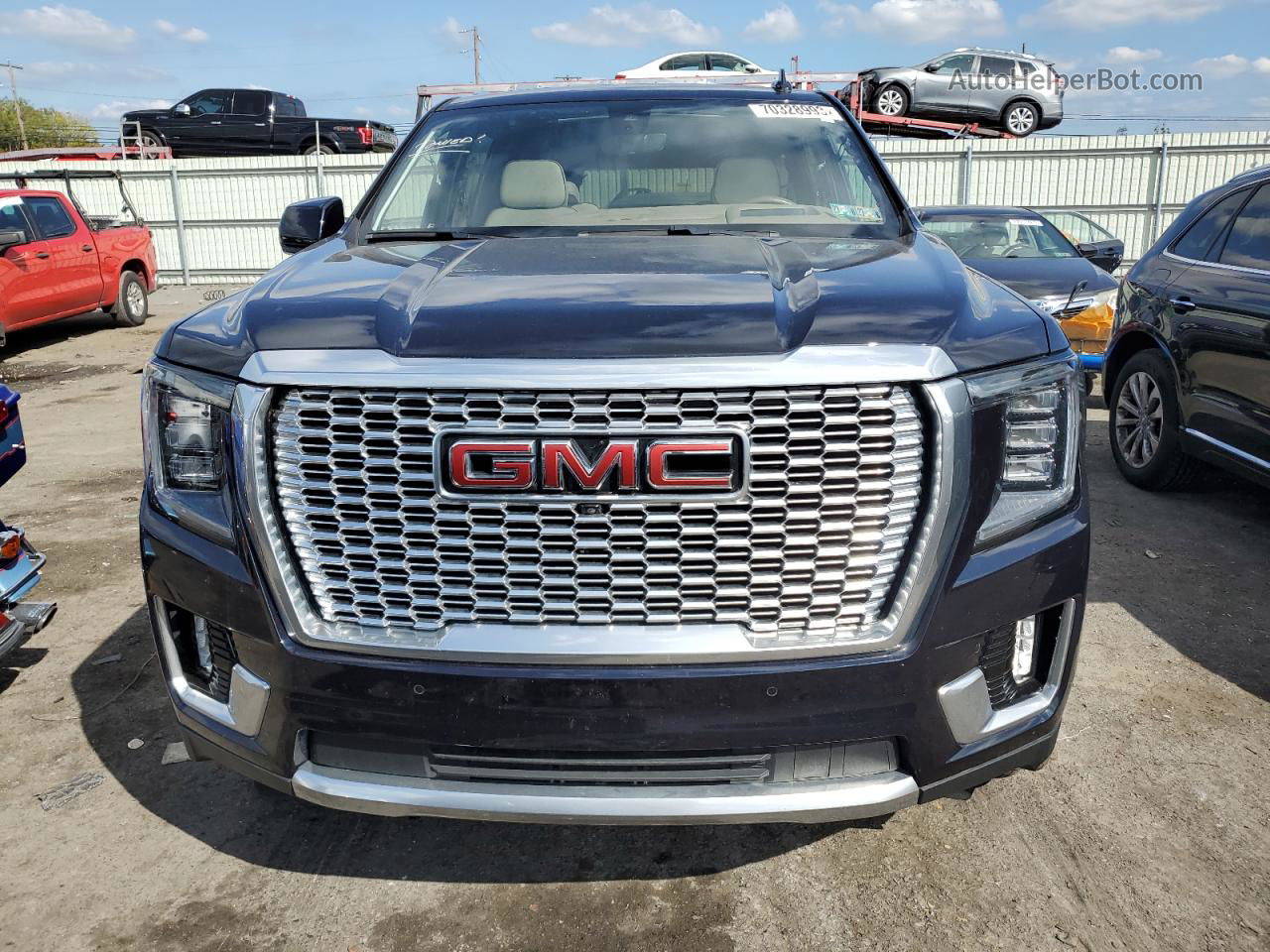 2021 Gmc Yukon Xl Denali Blue vin: 1GKS2JKL6MR306450