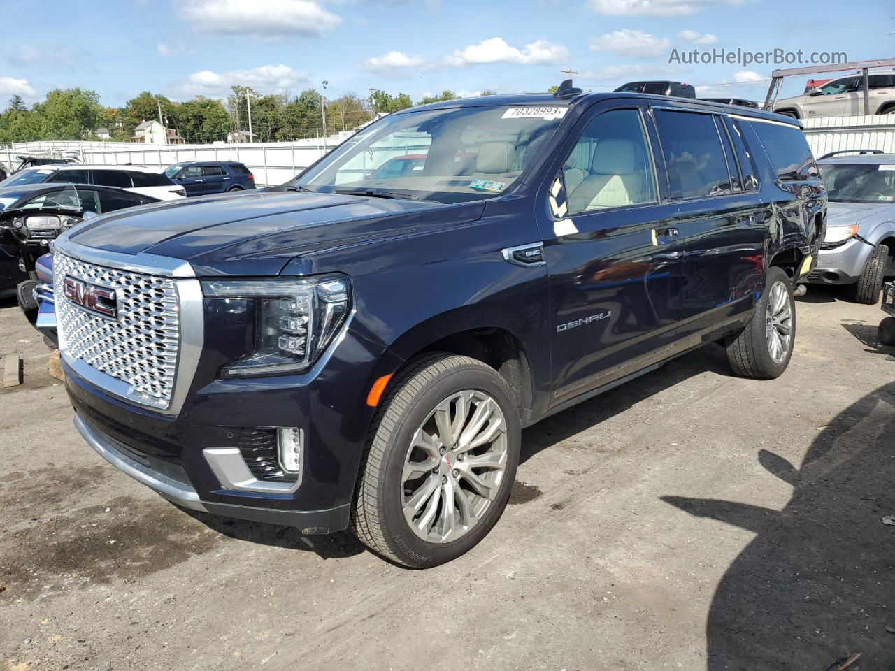 2021 Gmc Yukon Xl Denali Blue vin: 1GKS2JKL6MR306450