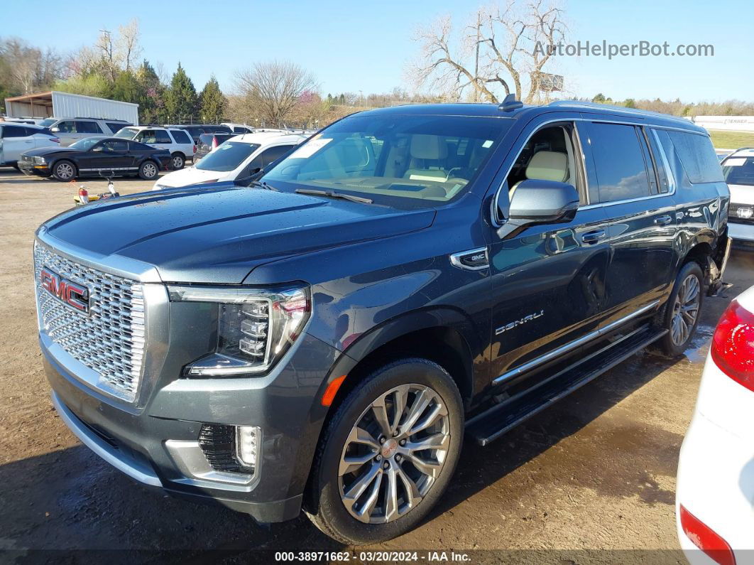 2021 Gmc Yukon Xl 4wd Denali Gray vin: 1GKS2JKL8MR188594