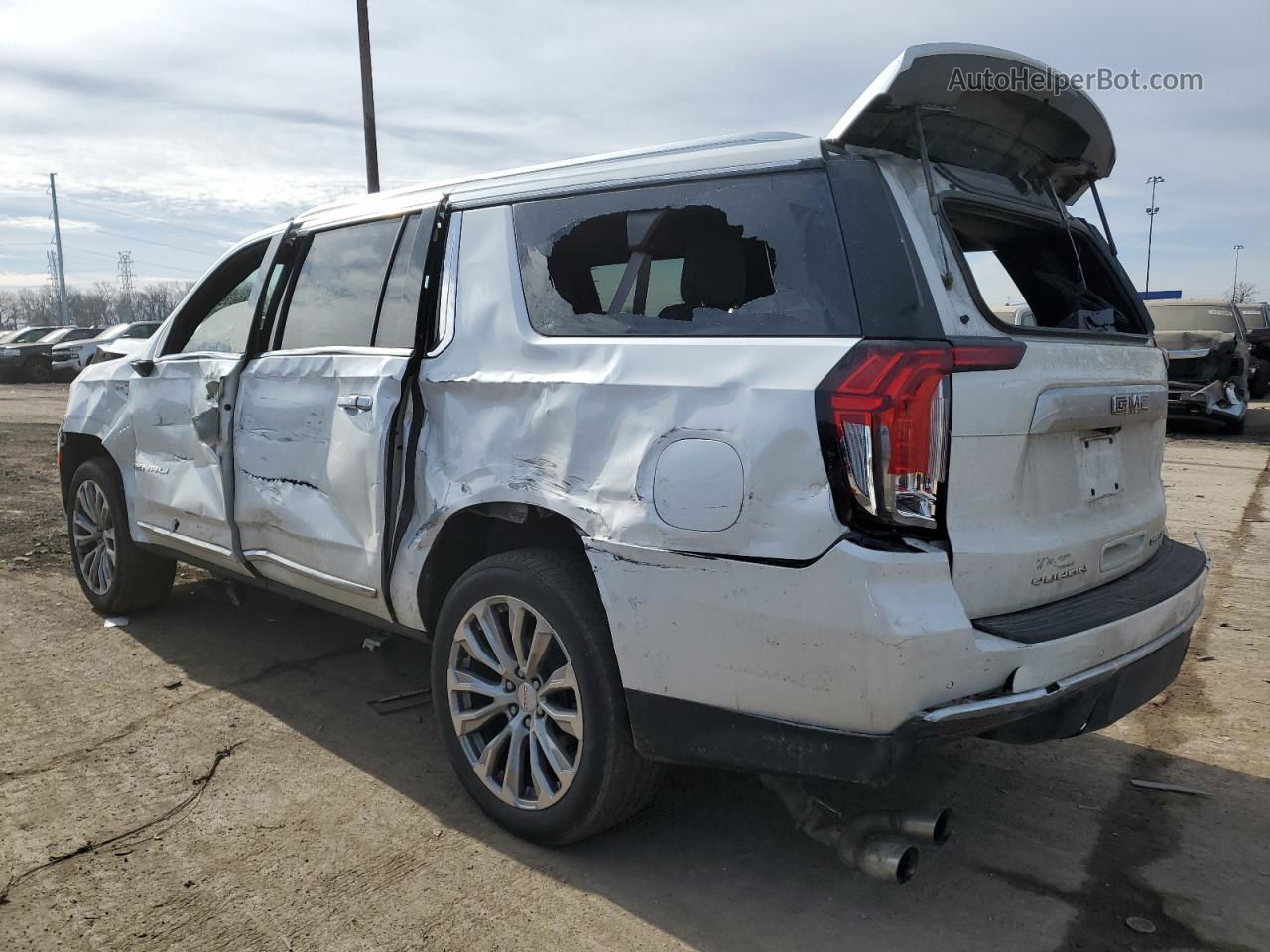 2021 Gmc Yukon Xl Denali White vin: 1GKS2JKL9MR134575