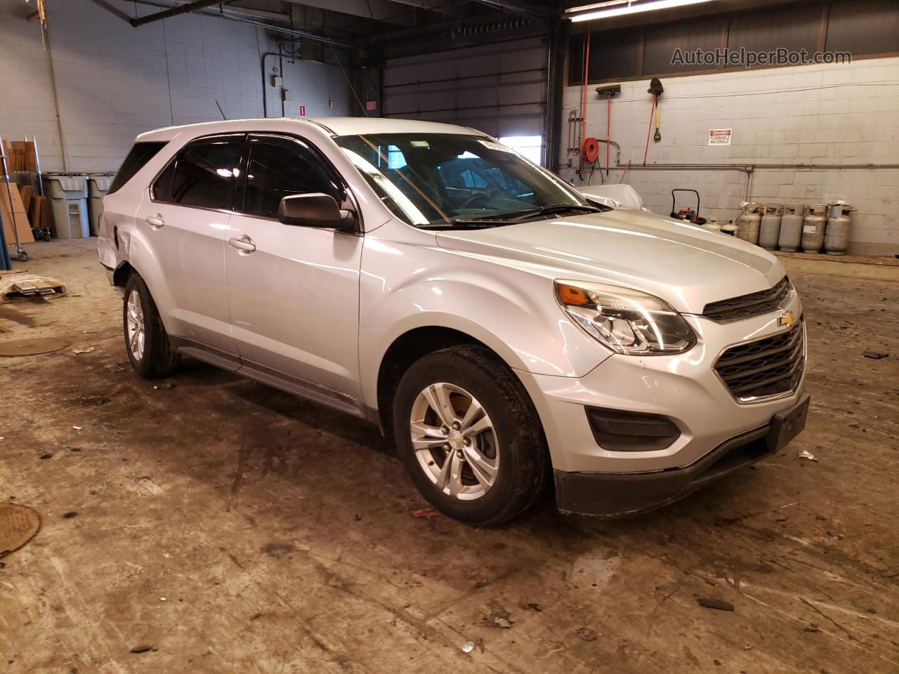 2016 Chevrolet Equinox Ls Silver vin: 1GNALBEK1GZ107251