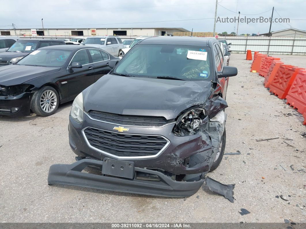 2016 Chevrolet Equinox Ls Черный vin: 1GNALBEK2GZ105931