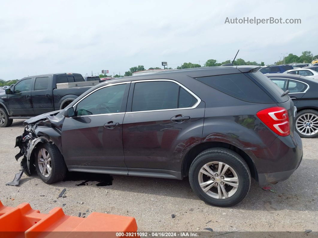 2016 Chevrolet Equinox Ls Black vin: 1GNALBEK2GZ105931