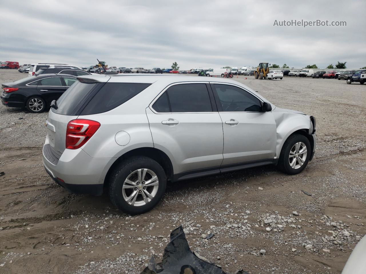 2016 Chevrolet Equinox Ls Silver vin: 1GNALBEK9GZ103772