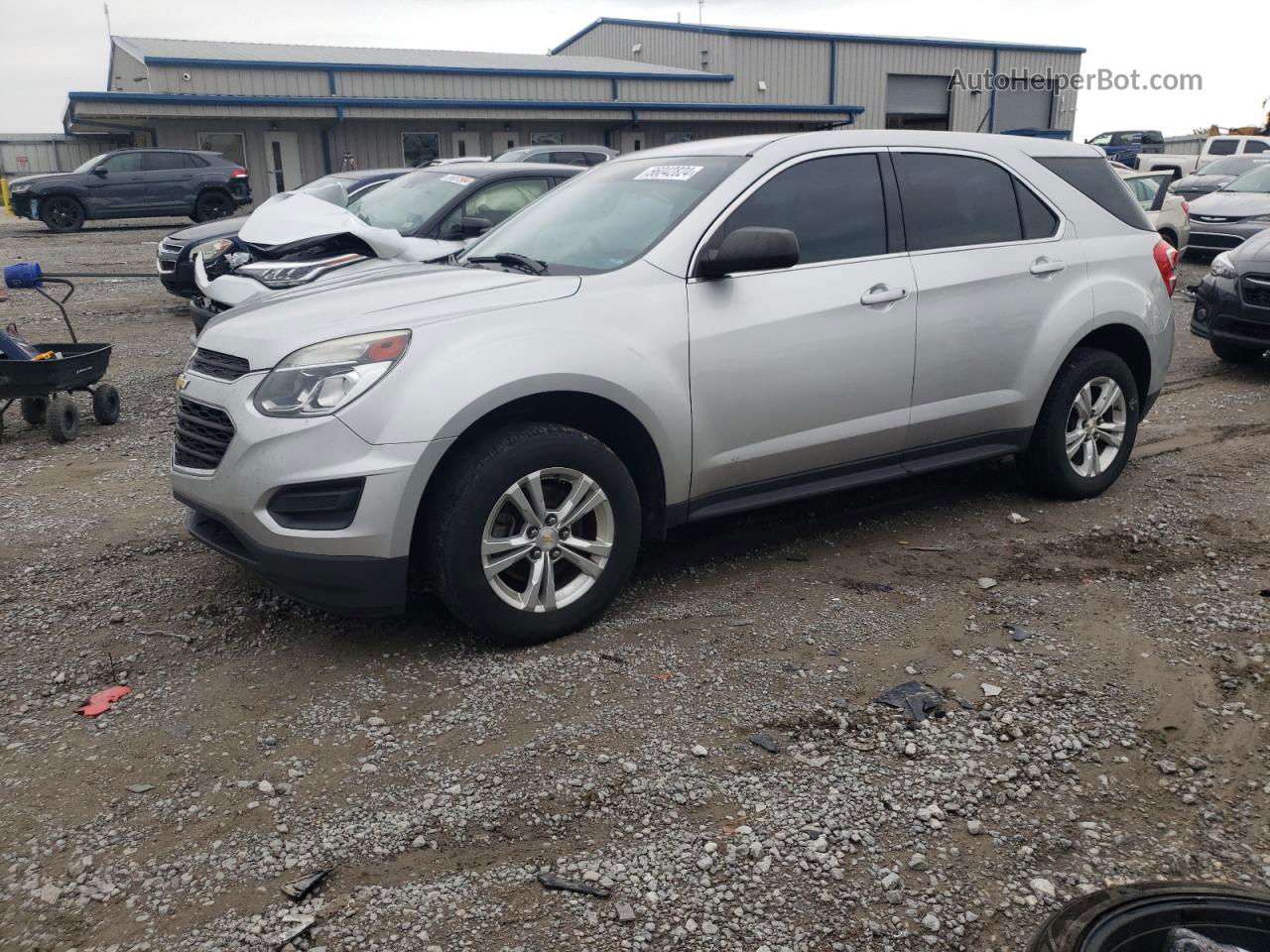 2016 Chevrolet Equinox Ls Silver vin: 1GNALBEK9GZ103772