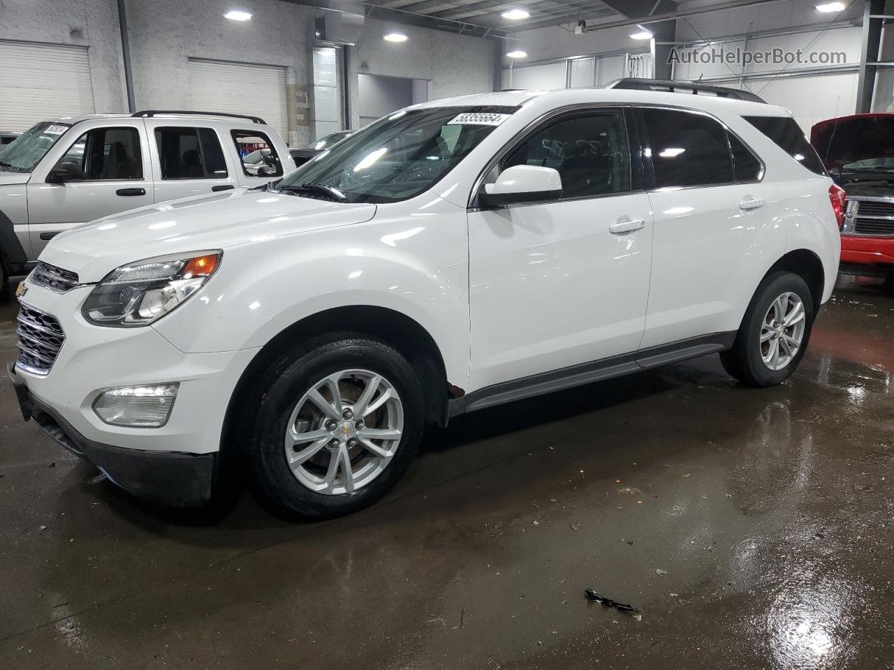 2016 Chevrolet Equinox Lt White vin: 1GNALCEK1GZ102413