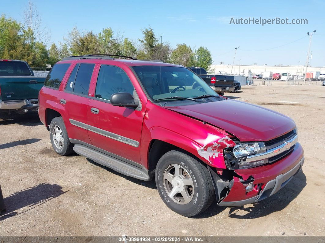 2002 Chevrolet Trailblazer Lt Red vin: 1GNDS13S022214256