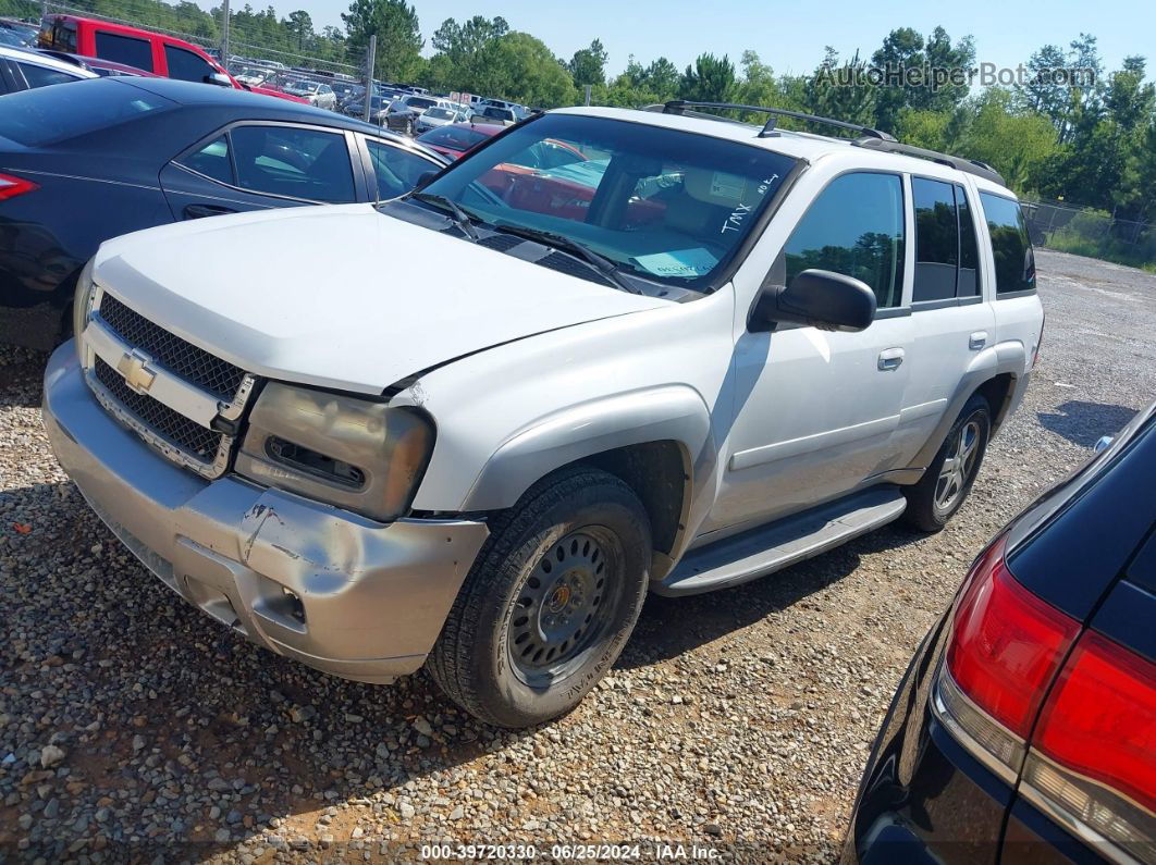 2006 Chevrolet Trailblazer Lt White vin: 1GNDS13S062154520