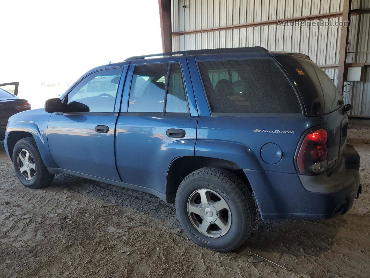 2006 Chevrolet Trailblazer Ls Blue vin: 1GNDS13S062166571