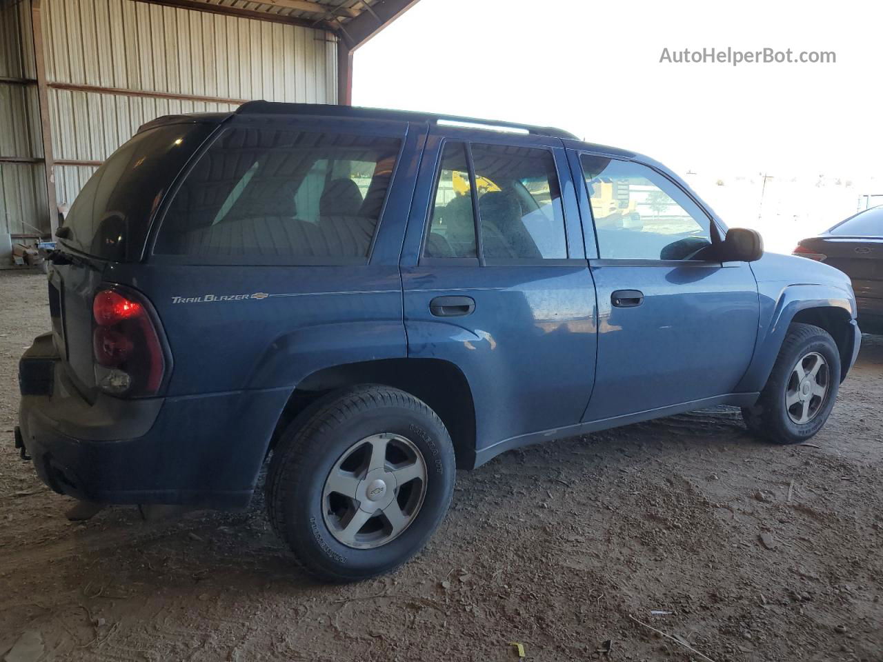 2006 Chevrolet Trailblazer Ls Blue vin: 1GNDS13S062166571